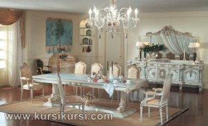 Italian Furniture Kursi Set Meja Makan Duco Jepara KKS 137