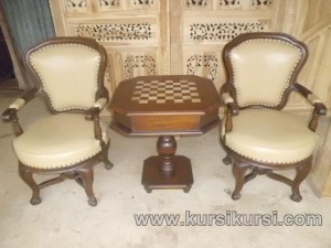 Motif Meja Cature Set Kursi Teras Kayu Jati