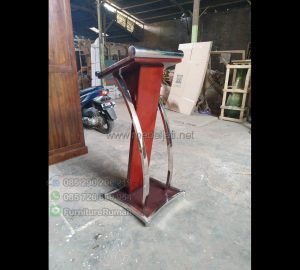 Harga Mimbar Kayu Jati diskon Special Promo MJ PM 230