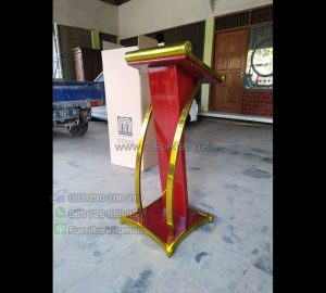 Podium Jati Minimalis Desain Paling Laku MJ PM 164