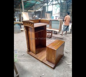 Podium Kayu Jati Ready Stock MJ PM 463