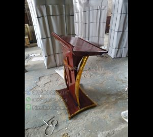 Podium Minimalis Stainless Promo Furniture Jati MJ PM 241