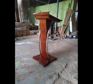 Podium Pidato Minimalis Furniture Stock Kode MJ PM 296