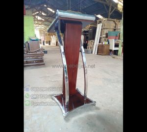 Podium Stainless Minimalis Toko Online Furniture Minimalis MJ PM 165